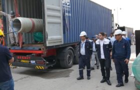 ورود محموله استراتژیک لوله‌های خط PRG به مجتمع کیمیای پارس خاورمیانه