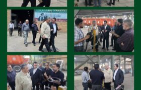 بازدید مدیرعامل شرکت توسعه نیشکر از دستاوردهای فنی و مهندسی ایمن ترابر نیشکر